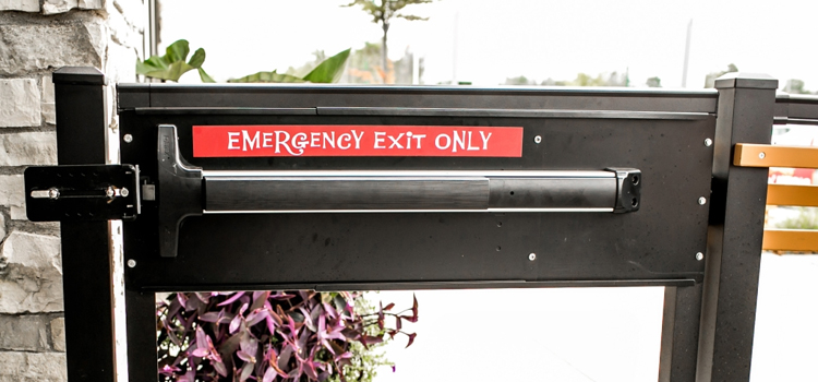 emergency push bar installation in Niagara Falls