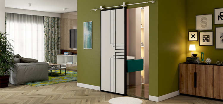 sliding bathroom door installation in Niagara Falls